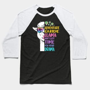 Adventure Guide Llama Baseball T-Shirt